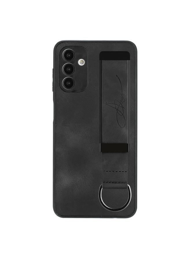 اس-توب جراب خلفي من الجلد مع حامل سوار المعصم لهاتف Samsung Galaxy A54 - Image 2