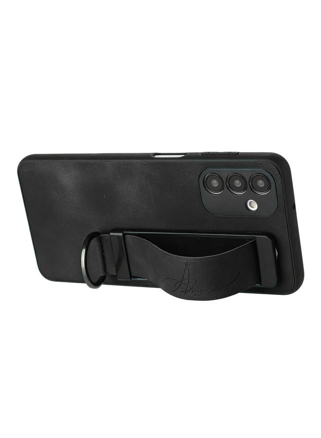 اس-توب جراب خلفي من الجلد مع حامل سوار المعصم لهاتف Samsung Galaxy A54 - Image 3