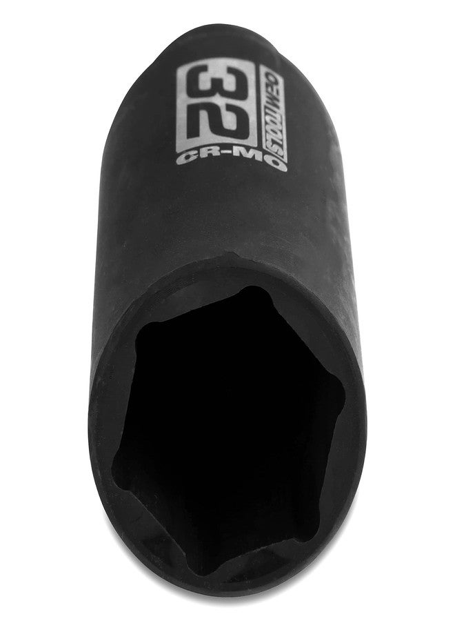 OEMTOOLS 25204 32 mm Axle Nut Socket, 1/2 Inch Drive, For 4-Wheel and Front-Wheel Drive Hub, Rust Resistant, Chrome Plated, Professional Grade Automotive Tool - Image 4