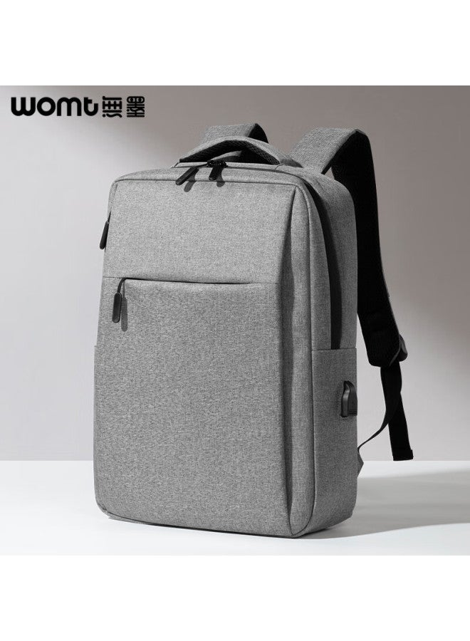 Womt Inkless Backpack Laptop Bag Casual Commute Travel College Student Schoolbag 15.6/16 Inch - Image 1