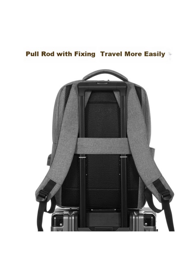 Womt Inkless Backpack Laptop Bag Casual Commute Travel College Student Schoolbag 15.6/16 Inch - Image 4