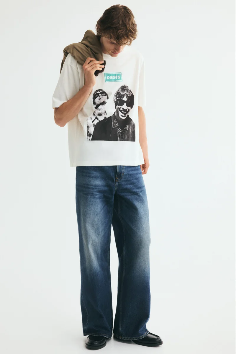 H&M  Relaxed Fit Printed T-shirt for Men | Best Price UAE