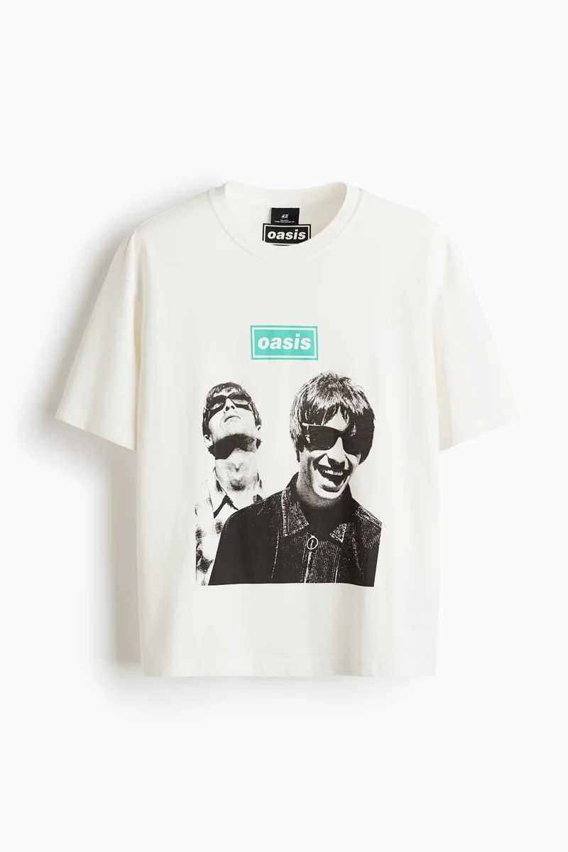 H&M  Relaxed Fit Printed T-shirt for Men | Best Price UAE