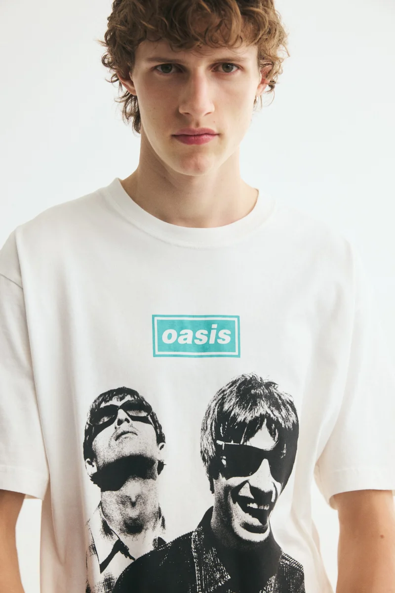 H&M  Relaxed Fit Printed T-shirt for Men | Best Price UAE