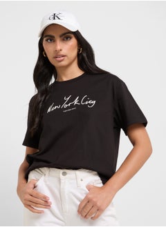 Calvin Klein Jeans Embroidered Nyc Relaxed Tee  - Image 1
