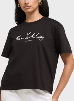 Calvin Klein Jeans Embroidered Nyc Relaxed Tee  - Image 3