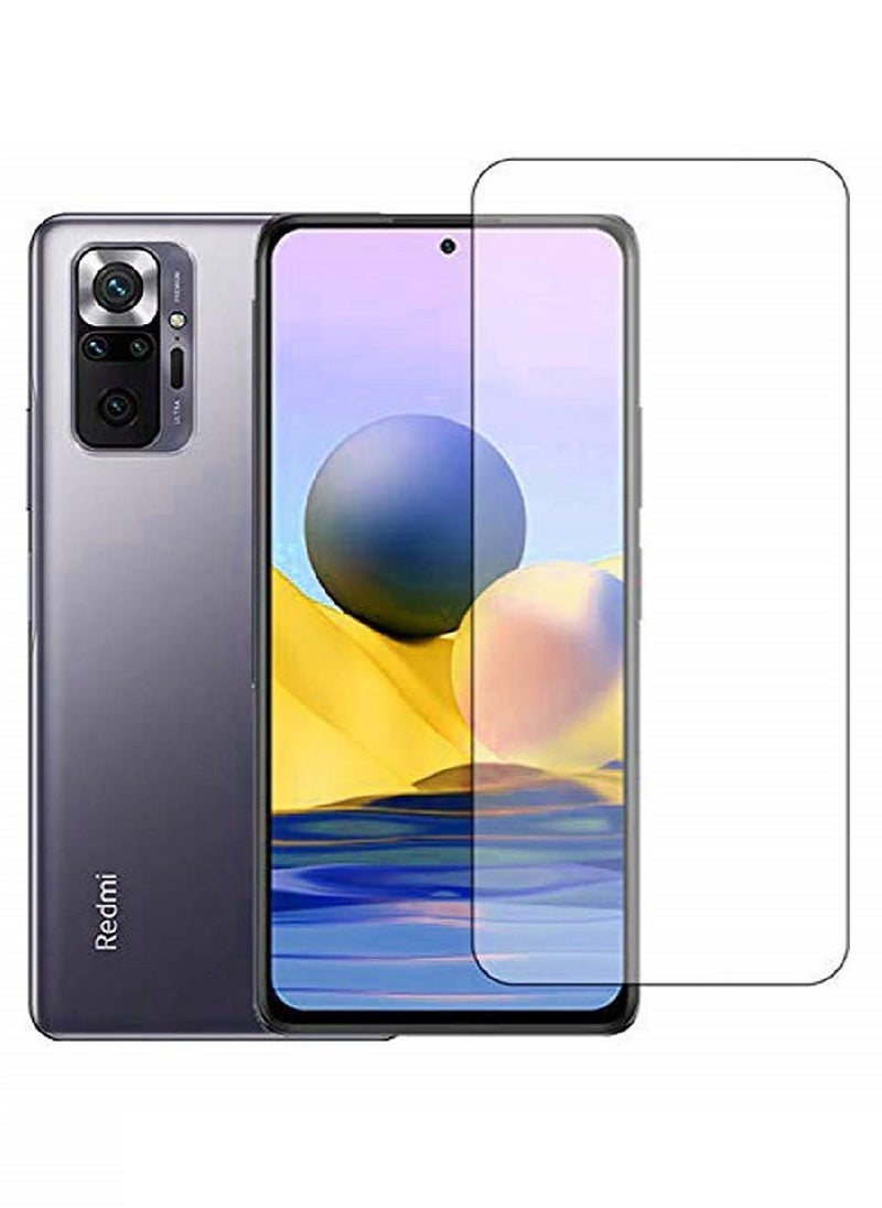 Super واقي شاشة من الزجاج المقوى شفاف مصمم لهاتف Xiaomi Redmi Note 10 Pro مع تغطية كاملة للشاشة وخالي من الفقاعات - Image 1