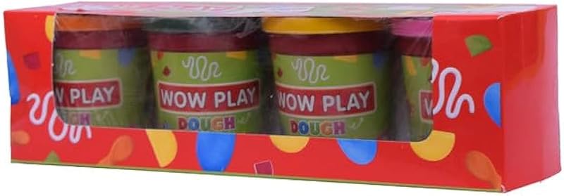 Wow Play Dough Playset, 4 Cans - Multicolor