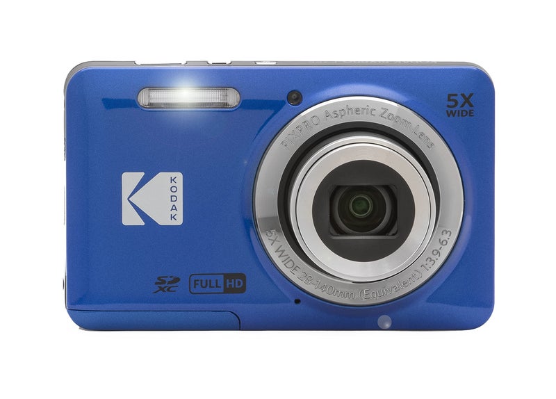 Photo4Less Kodak PIXPRO FZ55 Digital Camera (Blue) + Black Point & Shoot Camera Case + Transcend 64GB SD Memory Card + Tri-fold Memory Card Wallet + Hi-Speed SD USB Card Reader + More! - Image 4