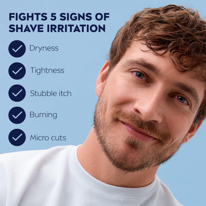 NIVEA MEN Sensitive Skin Care Set for Men, Face Wash, 5 Fl Oz + Body Wash, 16.9 Fl Oz + Shave Gel, 7 Oz + Soothing Post Shave Balm, 3.3 Fl Oz + Face Lotion SPF 15, 2.5 Fl Oz - Image 4