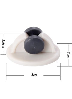 Generic Self-Adhesive Mini Pulleys for Storage Boxes - 8 Pack White Non-Rotating Bottom Rollers for Easy Movement of Trays, Trash Cans, and DIY Projects - Single Row Design.  - Image 5