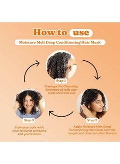 Fix My Curls Moisture Melt Deep Conditioning Hair Mask With Maracuja Oil Banana Extract And Shea Butter For Curly And Wavy Hair Deep Nourishment Damage & Antifrizz Solution (150G)  - Image 5