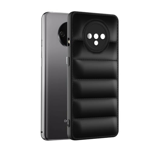 Plus Puffer Case Camera Protection Soft Back Cover for OnePlus 7T - Black - Image 3