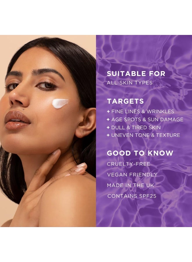 fadeout Fade Out Anti-Wrinkle Brightening Day Cream-Hyaluronic Acid & Niacinamide-Spf25-Reduce Fine Lines & Wrinkles-Brightens & Evens Skin Tone For Bright, Radiant And Youthful Complexion-Softens Skin-50Ml - Image 3