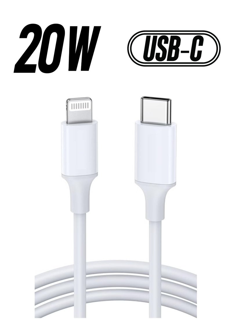ELTRAZONE - iPhone Charger Cable [MFi Certified] USB-C to Lightning Cable | Fast Charging Power Delivery (PD) 20W | Compatible with iPhone 14, 14 Pro, 14 Plus, 14 Pro Max, iPad Pro, iPhone 8-13 All Series - Image 1