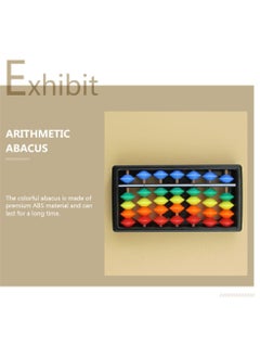 KASTWAVE 3pcs Chinese Abacus Rainbow Color Column Soroban Vintage Chinese Calculator Math Counting Tool Toy for Students Kid  - Image 5