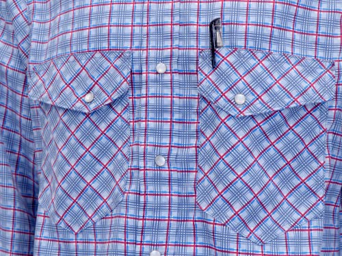 BOCOMAL FR Shirts Flame Resistant NFPA2112/CAT2 6.5oz Light Weight Printed Fire Retardant Plaid Shirt - Image 4