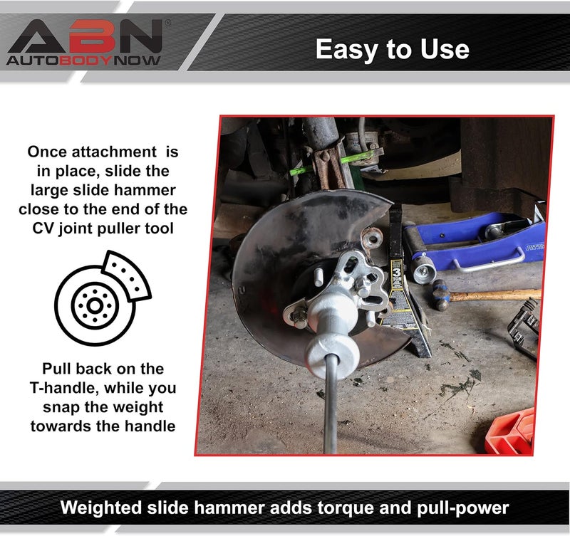 ABN مجموعة سحب المطرقة المنزلقة ABN 5 رطل - Image 3