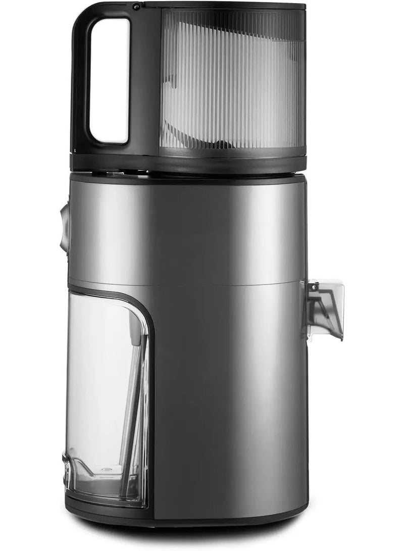 Hurom Cold Press Slow Juicer, Large Hopper for Whole Fruits & Vegetables, Quiet 150W Motor, Easy Clean Masticating Juicer with Slow Squeeze Technology, Titanium Body, Matte Grey Finish - H400 - Image 3