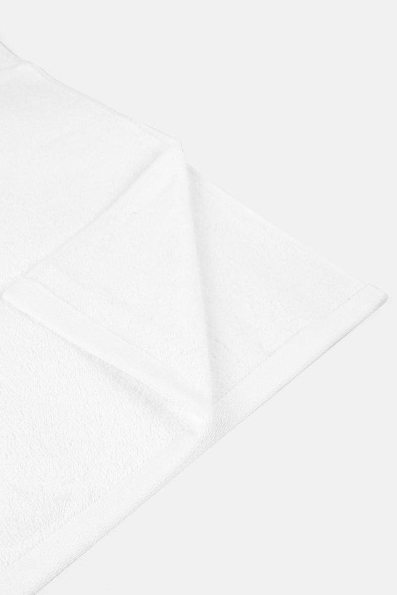 Cotton home Textured Hand Towel, White  - Image 3