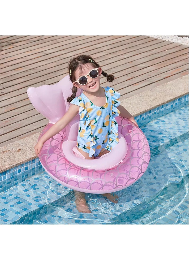 TAPIT - Baby Swimming Float Inflatable Swim Ring Cute Floaties with Seat Children Waist Float Ring Fun Water Raft Lounge Party Supplies for Infant Toddler Kids Children Aged 1-5 Years Old - Image 1