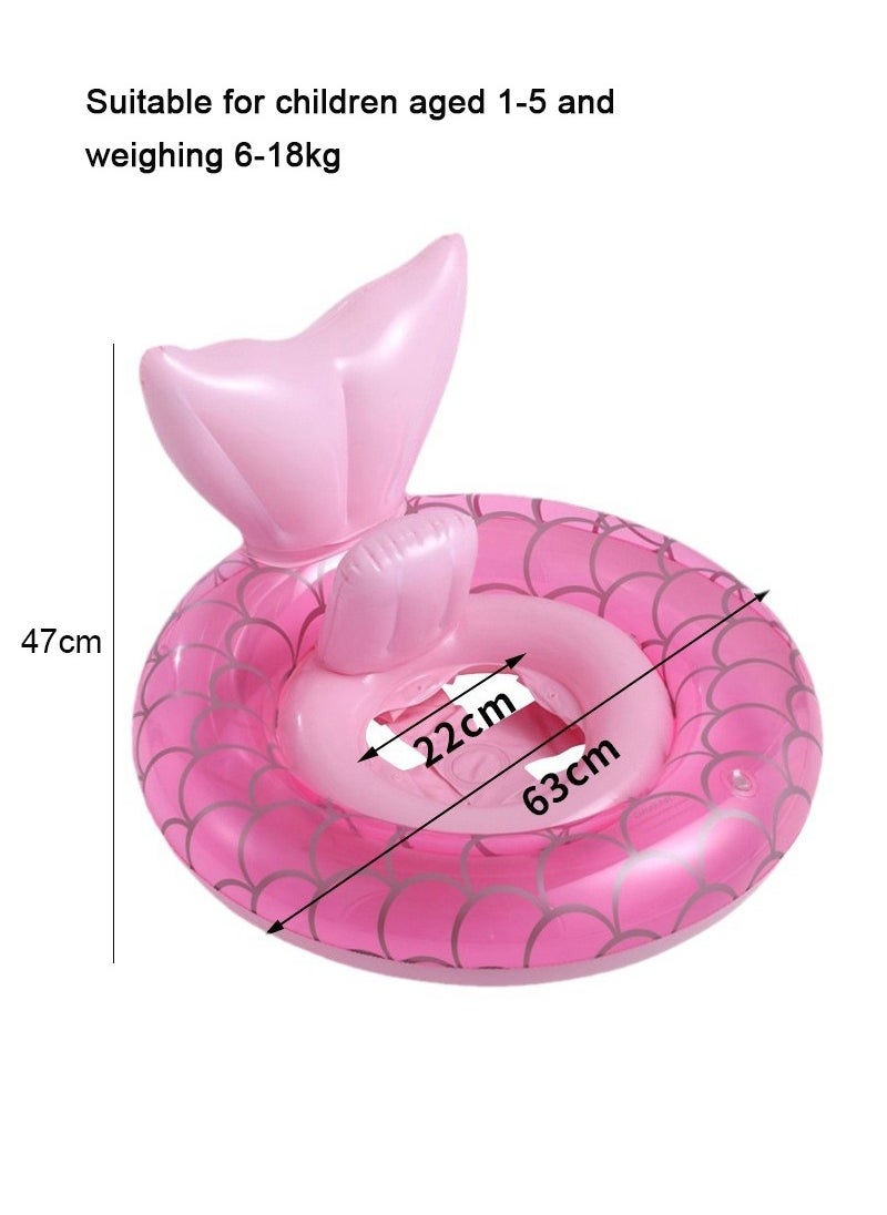 TAPIT - Baby Swimming Float Inflatable Swim Ring Cute Floaties with Seat Children Waist Float Ring Fun Water Raft Lounge Party Supplies for Infant Toddler Kids Children Aged 1-5 Years Old - Image 1