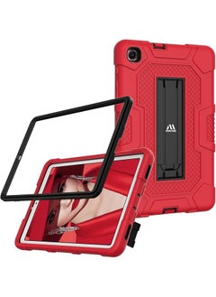 3 Layer Slim Heavy Duty Shockproof Rugged Protective Case With Built In Stand For Samsung Galaxy Tab A 8.4 2020 Sm T307 T307U For Kids Friendly Tablet Cover Red