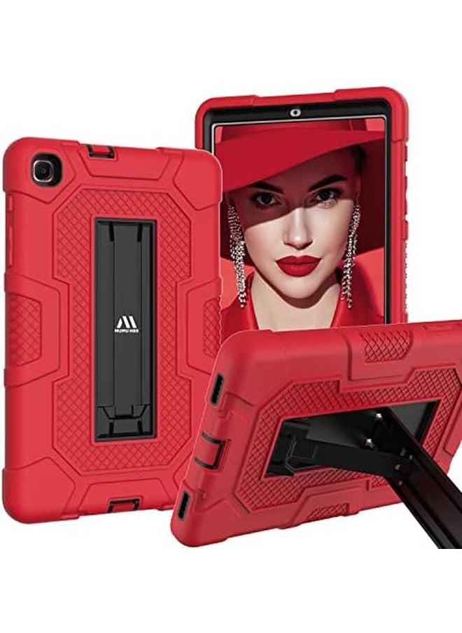 erorex - 3 Layer Slim Heavy Duty Shockproof Rugged Protective Case With Built In Stand For Samsung Galaxy Tab A 8.4 2020 Sm T307 T307U For Kids Friendly Tablet Cover Red - Image 1