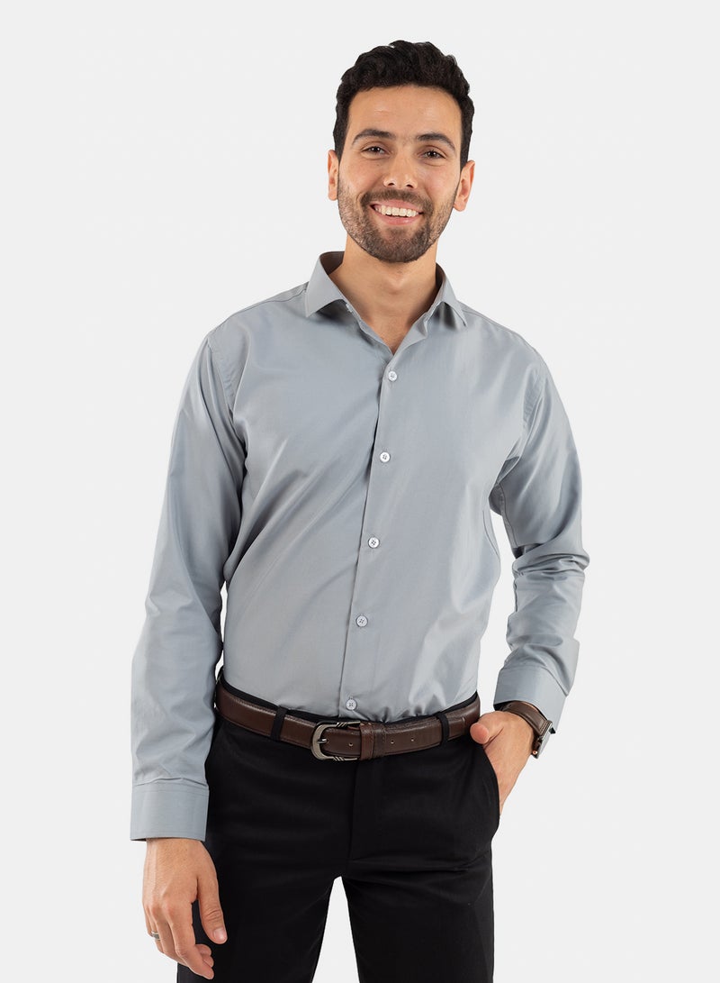 وايت ايجل قميص كلاسيكي رجالي من وايت إيجل-رمادي - Image 1