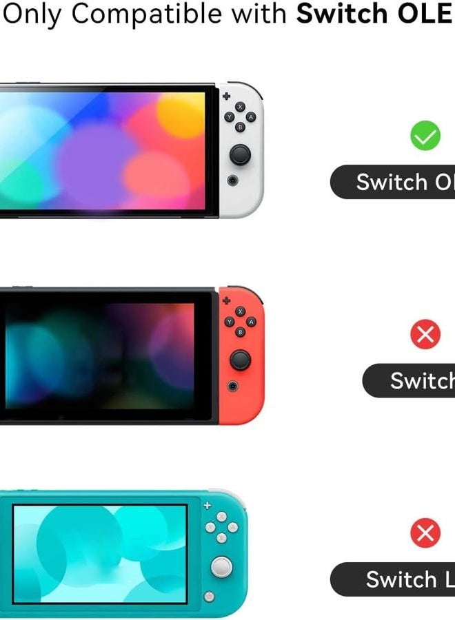 GEEKSHARE Cute Case Compatible with Switch OLED Console and Joy Con- Shock-Absorption and Anti-Scratch Slim Cover Case with Ergonomic Design for Switch OLED Model-- Star Wings (Pink) - Image 2