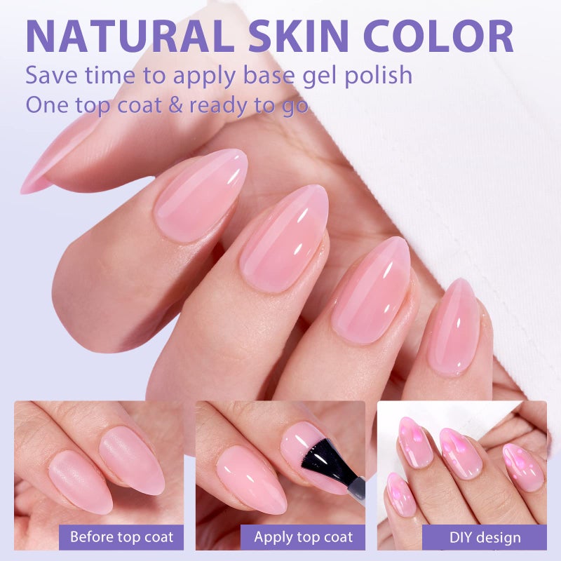BTArtbox XCOATTIPS Natural Nail Tips Matte -Short Almond Press On Nails Pink, Long Lasting Soft Gel Nails False Nail, Soak Off Acrylic Fake Nails Extensions for Nail Art DIY - Image 3