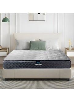 TRIVEX King Size Bonnell Spring Mattress 27cm Thick Hybrid Mattress With Pillow Top Edge Support Medium Firm Durable & Comfortable with Long Warranty Mattress 180x200  - Image 1