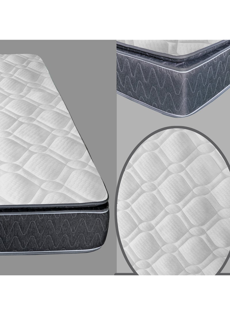 TRIVEX - King Size Mattress 27cm Hybrid Bonnell Spring with Pillow Top, Medium Firm King Mattress for Spine Balance, Orthopedic Zoned Support, Mattress King Size Low Motion Transfer, 5-Year Warranty 200Lx180W - Image 1