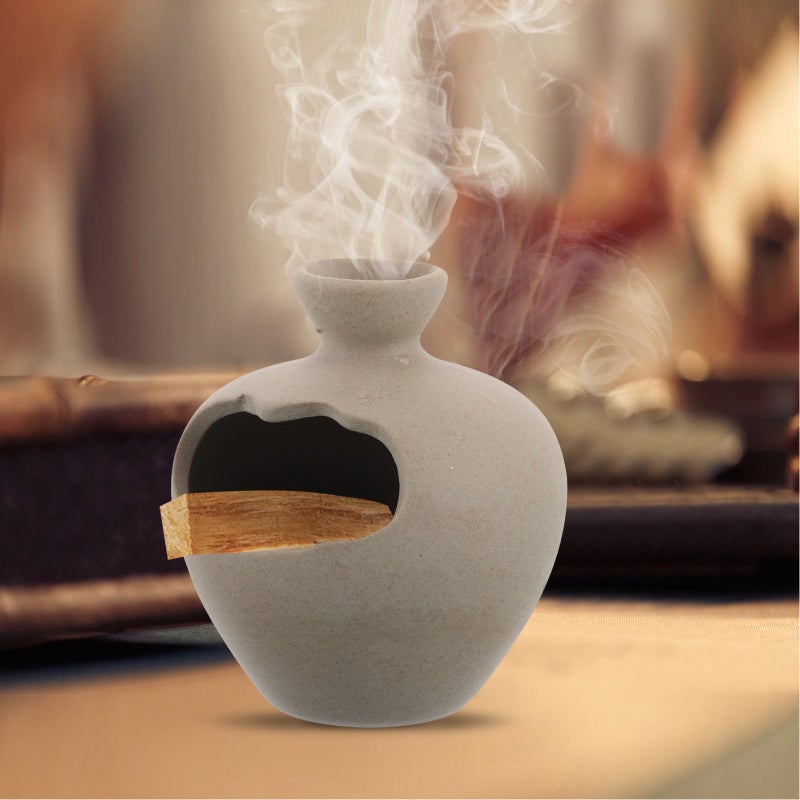 Ceramic Terracotta Incense Burner For Home Decor Meditation Aromatherapy Yoga - Image 5