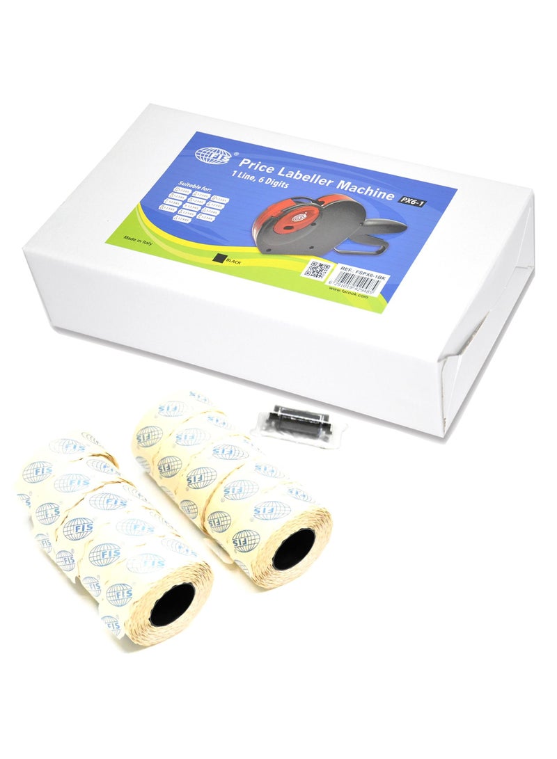 FIS ITALY. LAB.MACHINE 6-1BK FSPX22X12MM+INK ROLLER PRIKSM (SET) - Image 3