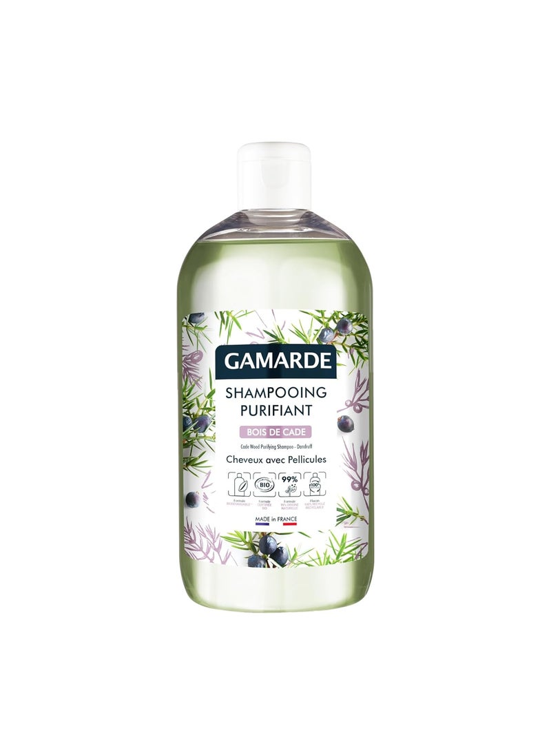 gamarde - Purifying Shampoo  Mens Dandruff Shampoo with Cade Wood  Aloe Vera  Natural Coconut Surfactant  169 Fl Oz - Image 1