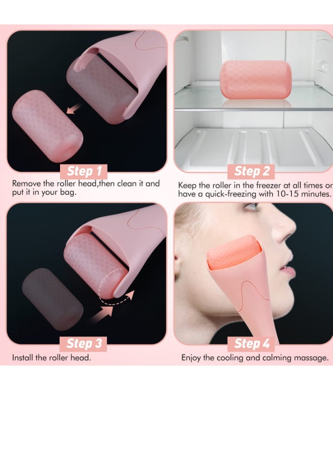 عام المصاصة على الوجه والعينين والهدايا النسائية ، والتبريد العلاجي ، وتشديد الجلد ، والحد من التجاعيد ، والتدليك العين منتفخة ، وتخفيف الصداع النصفي والألم ( الوردي ) - Image 5