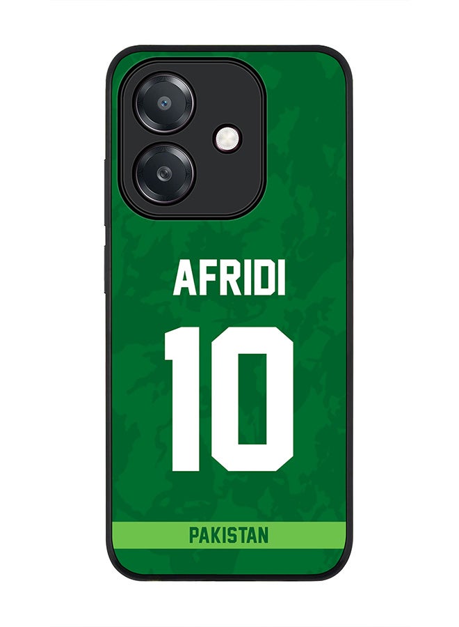 Stylizedd For Oppo A60 5G / A3 5G / A3x 5G Case,Slim fit Camera Protection, Shockproof Thin Phone cover - Pakistan AFRIDI, Jersey No 10 - Image 1