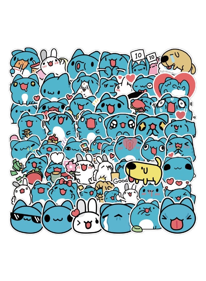 NIBEMINENT 50 Pcs BugCat-Capoo Deco Kit Waterproof Stickers, High Definition Printing Bright Colors, Suitable for Laptop Skateboard Luggage Water Bottle Guitar DIY - Image 1