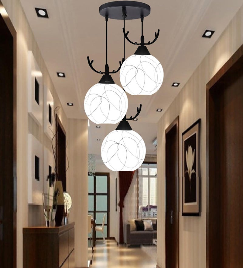 Lyse Decor Ceiling Hanging Light for Living Room, Hanging Lamps for Bedroom, Dining Table and Home Decoration (Round Cluster) - Image 1
