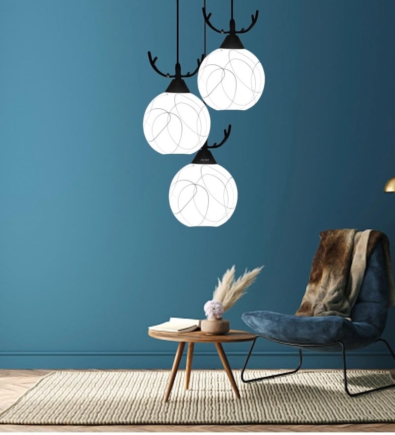 Lyse Decor Ceiling Hanging Light for Living Room, Hanging Lamps for Bedroom, Dining Table and Home Decoration (Round Cluster) - Image 5