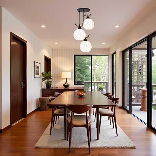 Lyse Decor Ceiling Hanging Light for Living Room, Hanging Lamps for Bedroom, Dining Table and Home Decoration (Round Cluster) - Image 4