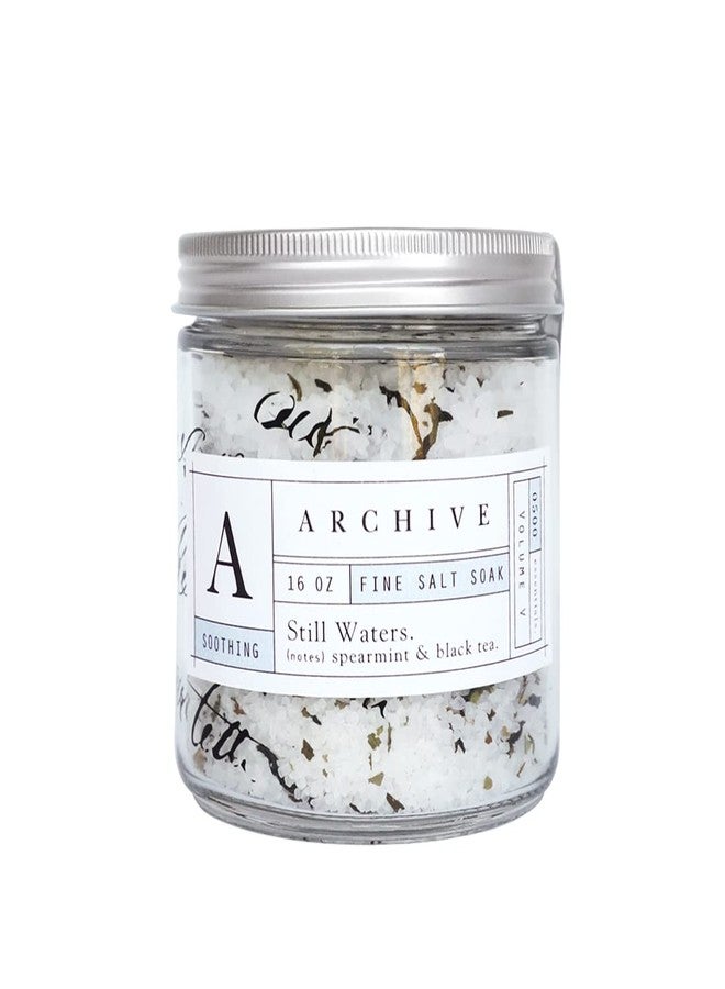 Archive Still Waters Salt Soak Purifying Minerals Detoxify Moisturize Natural Ingredients Relaxing Bath Salts for Men or Women 16 oz - Image 1
