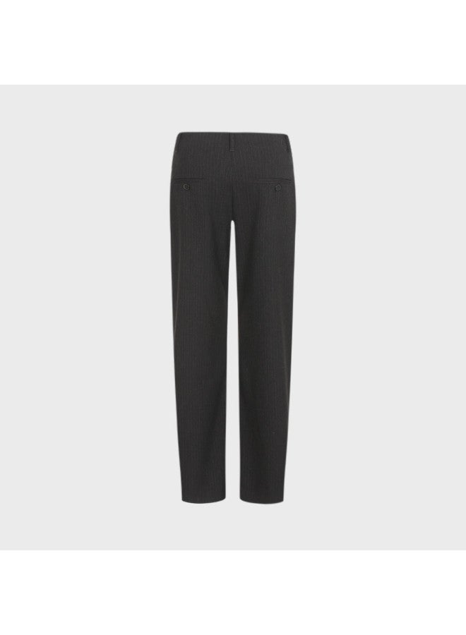 Zara women's Classic Color-blocked Striped Casual Versatile Loose-fit Straight-leg Pants - Image 3