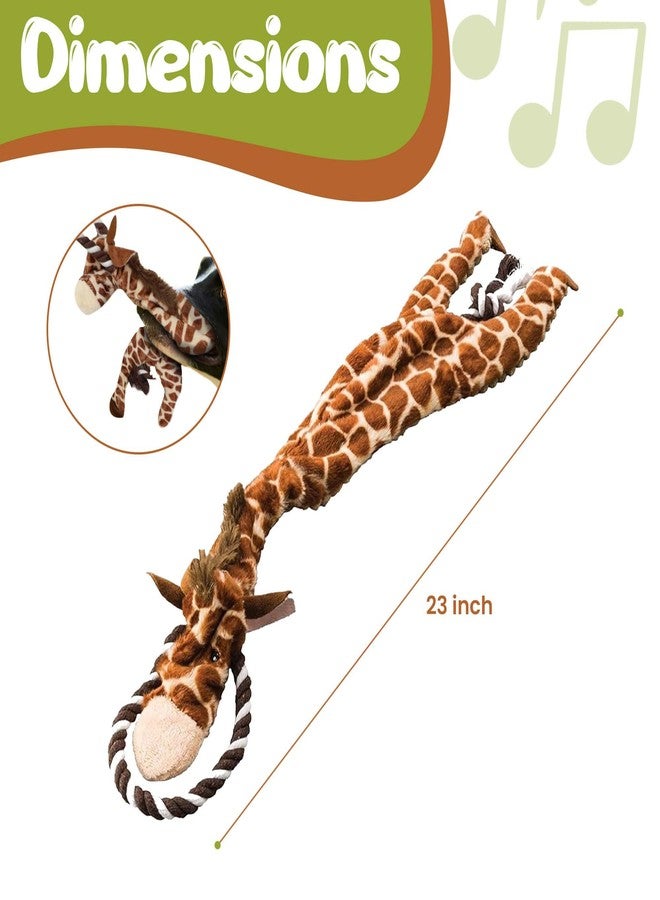 SPOT Skinneeez Tugs Jungle Dog Toy - Rope Design for Extra Strength, with Squeaker & Crinkle, Stuffingless Design for Strong Chewers, Tug Toy for Medium to Large Puppies & Dogs - 23in, Style May Vary - Image 4
