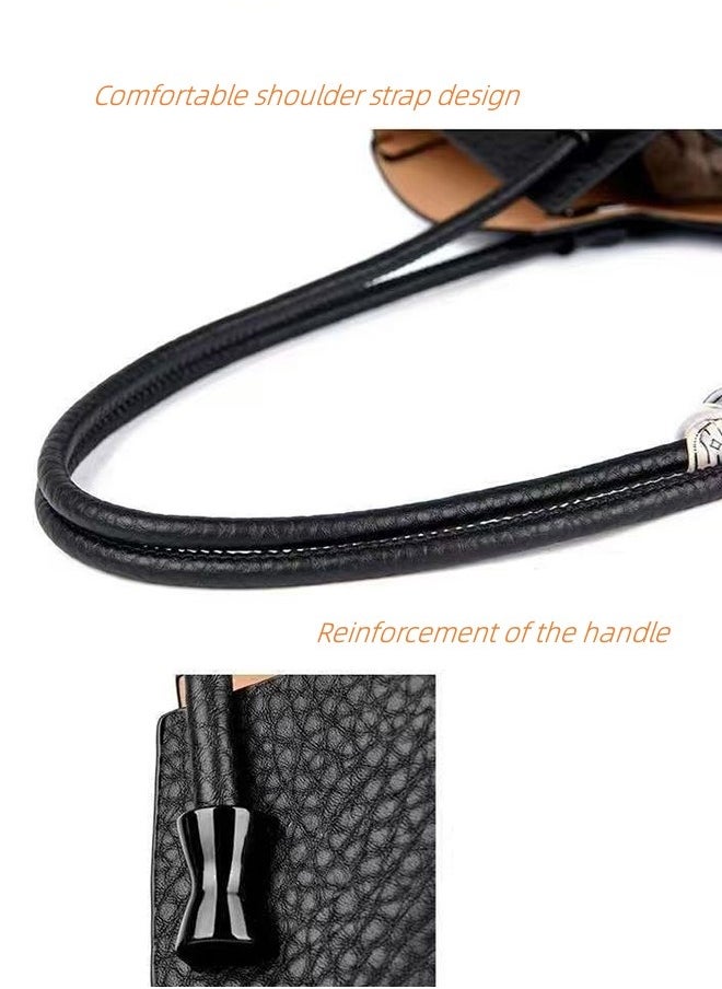 JCB CHIC Women Magnetic Closure Crossbody Bag  Shoulder Bag Tote Bag with Multi-Pocket Handbag Adjustable Strap Hobo Bag Messenger Bag for Work Travel (6319 black)  - Image 4