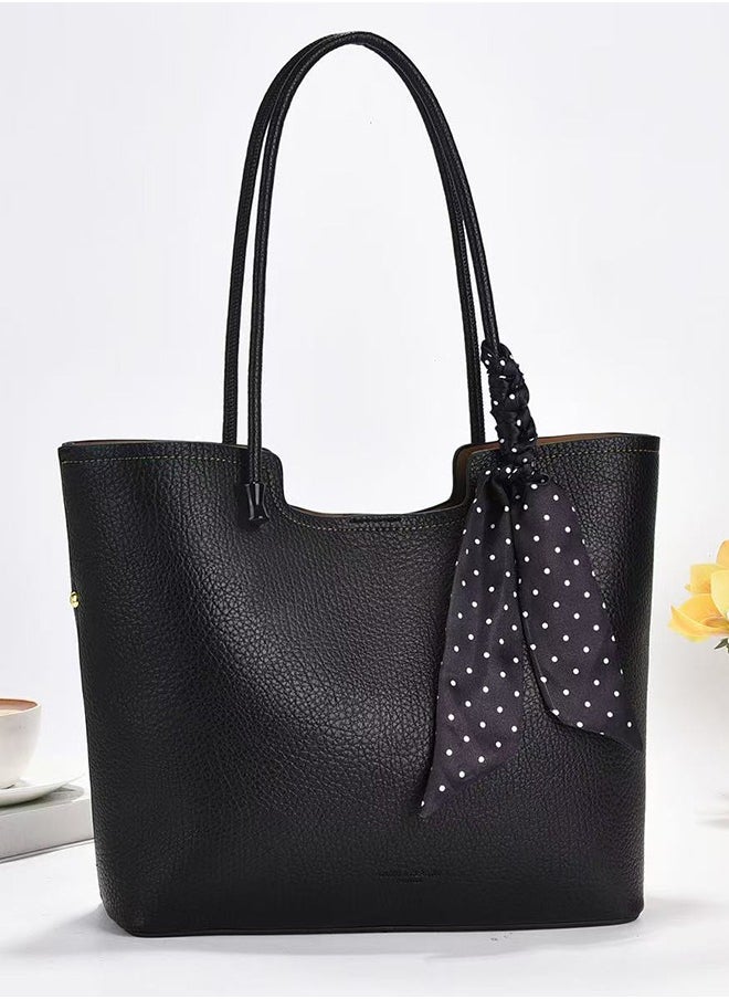 JCB CHIC Women Magnetic Closure Crossbody Bag  Shoulder Bag Tote Bag with Multi-Pocket Handbag Adjustable Strap Hobo Bag Messenger Bag for Work Travel (6319 black)  - Image 1