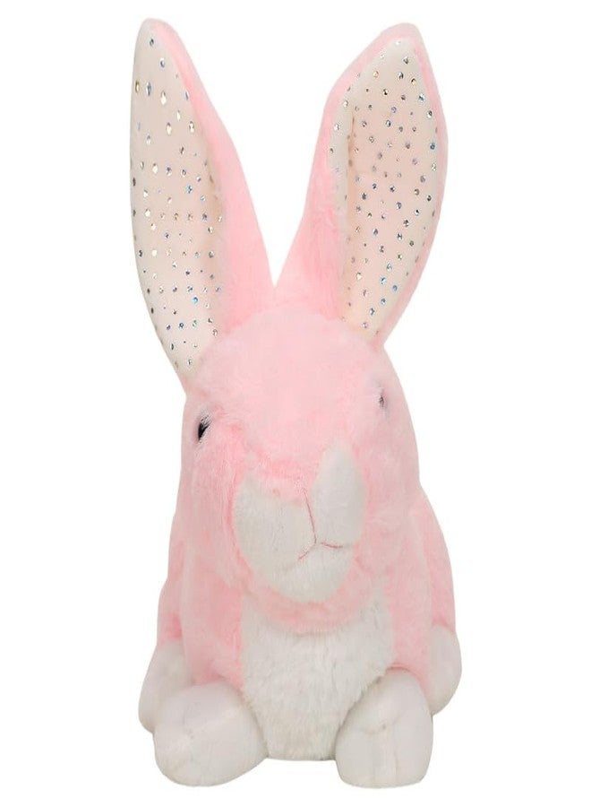 STRIDERS لعبة أرنب ستريدرز القطيفة الناعمة للأطفال - وردي | حيوان محشو لطيف للأطفال | أرنب محبب ومحبوب للبنات والأولاد | لعبة قطيفة ناعمة وآمنة ورائعة - Image 1