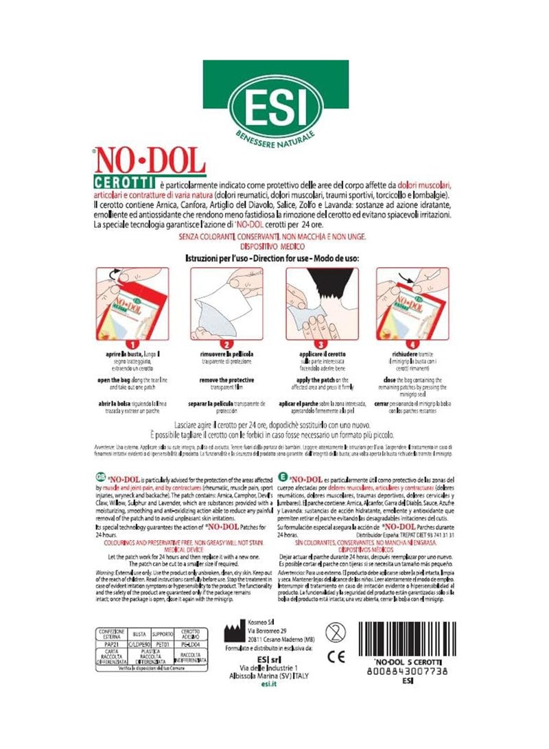 ESI لصقات نودول الموصى بها في حالة آلام العضلات والمفاصل 5 لصقات - Image 3