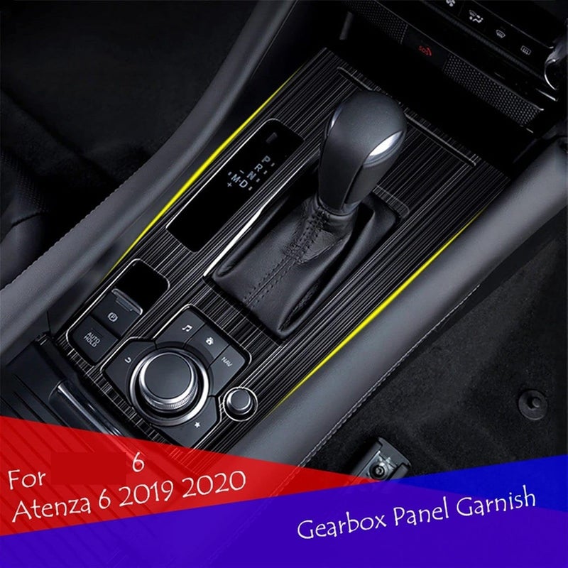 QASULER Car Console Gearbox Frame Trim Sticker for Mazda - Image 4